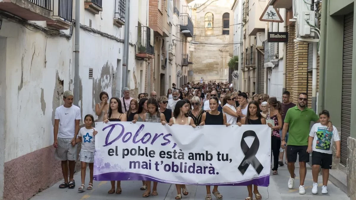 Vecinos de Soses homenajean a la mujer asesinada y exigen justicia