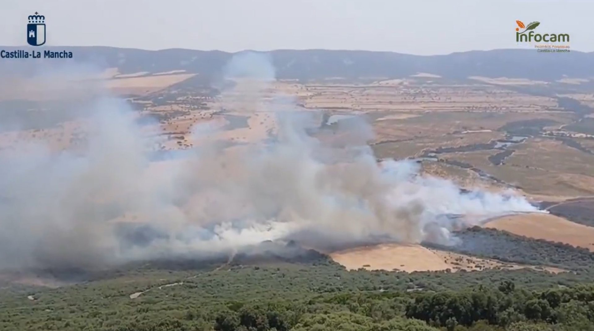 Continúan las labores para extinguir el incendio de Retuerta del Bullaque, que ya está controlado