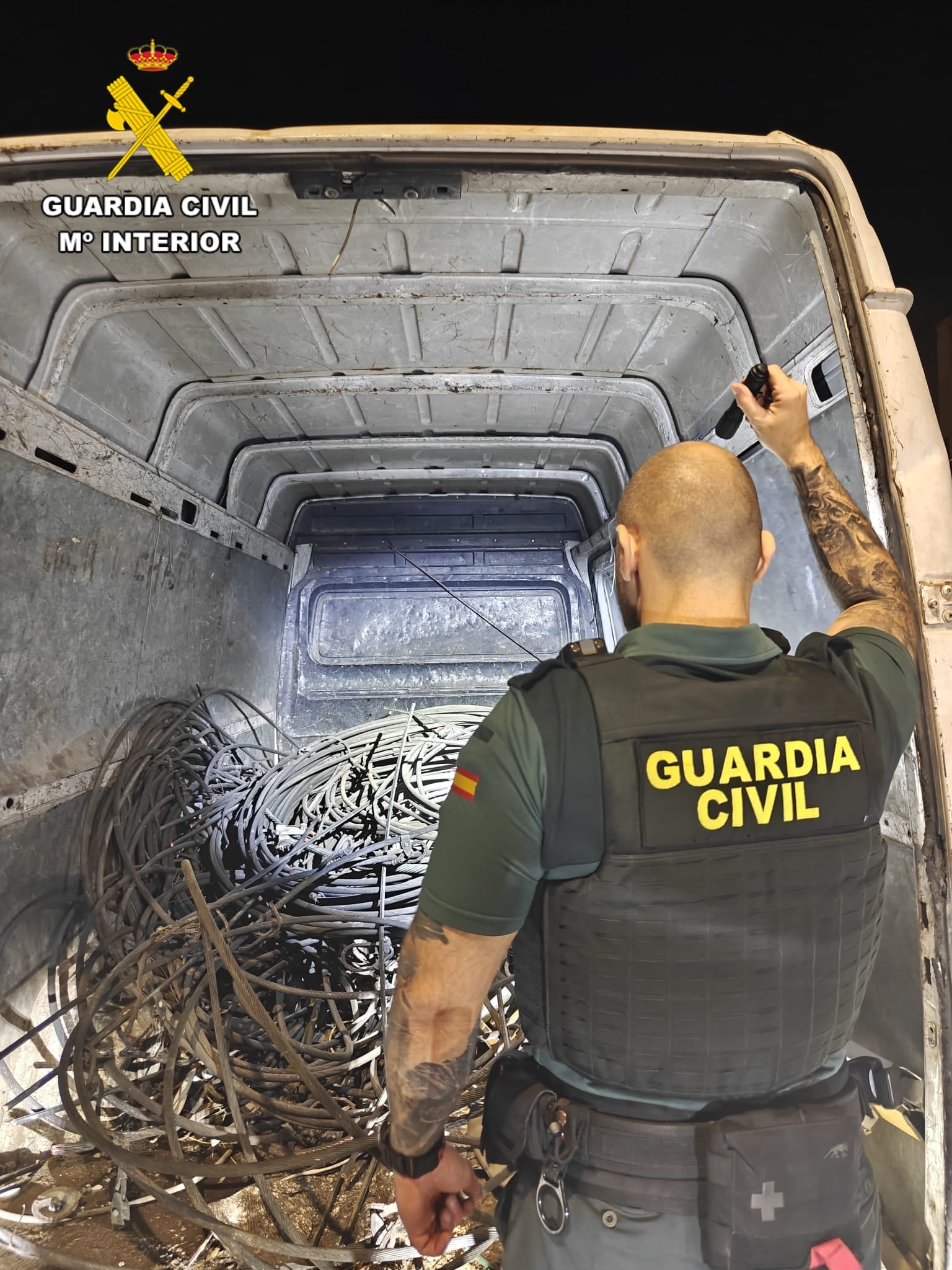 Robo de cobre en Baides: Intervención de la Guardia Civil