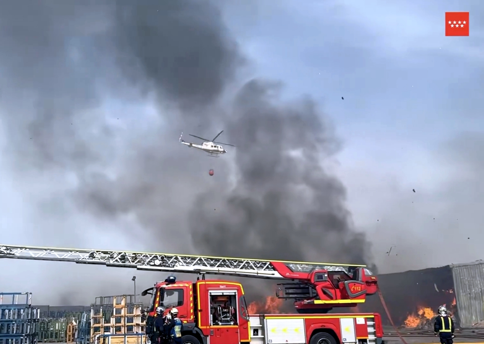 Detenido el autor del incendio del polígono de Ciempozuelos