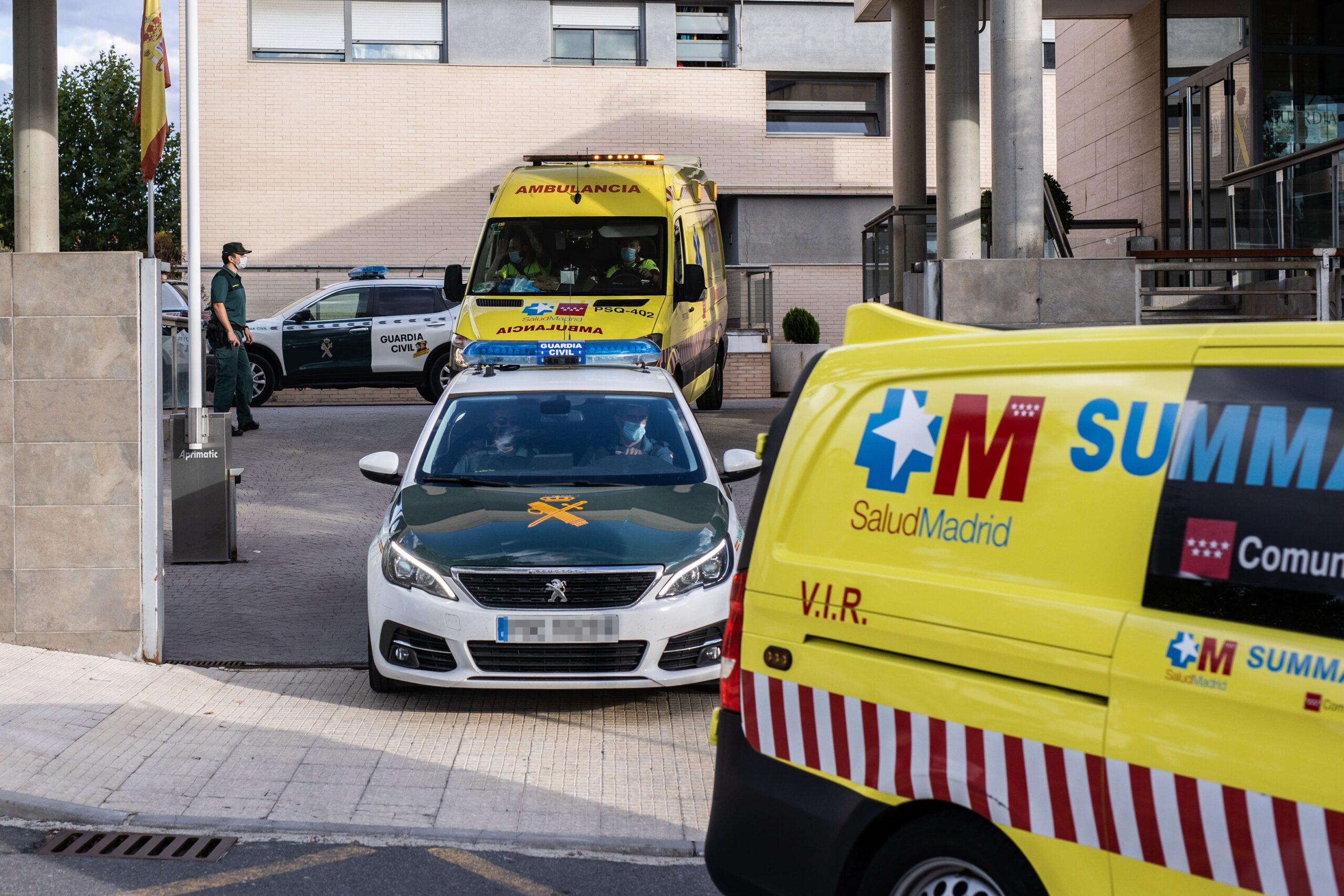 Detenido por lesiones tras accidente de tráfico en la M-45: intentó culpar a un vehículo fantasma