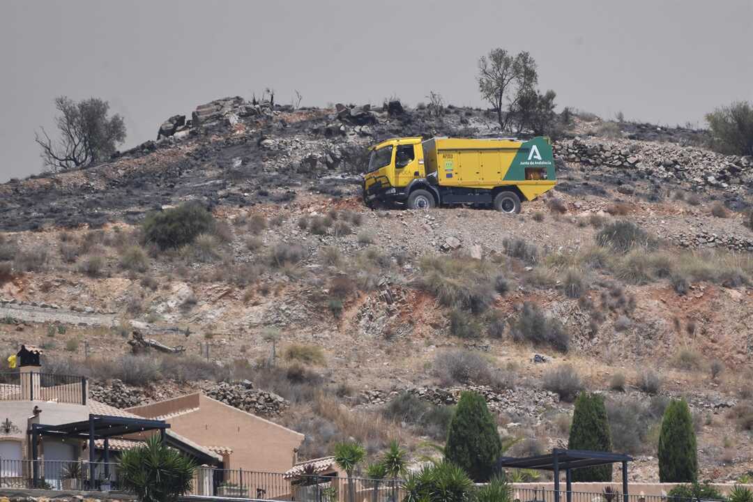 Ya afecta a 6.600 hectáreas: Infoca pasará a "trabajar en ataque" el incendio de Los Gallardos