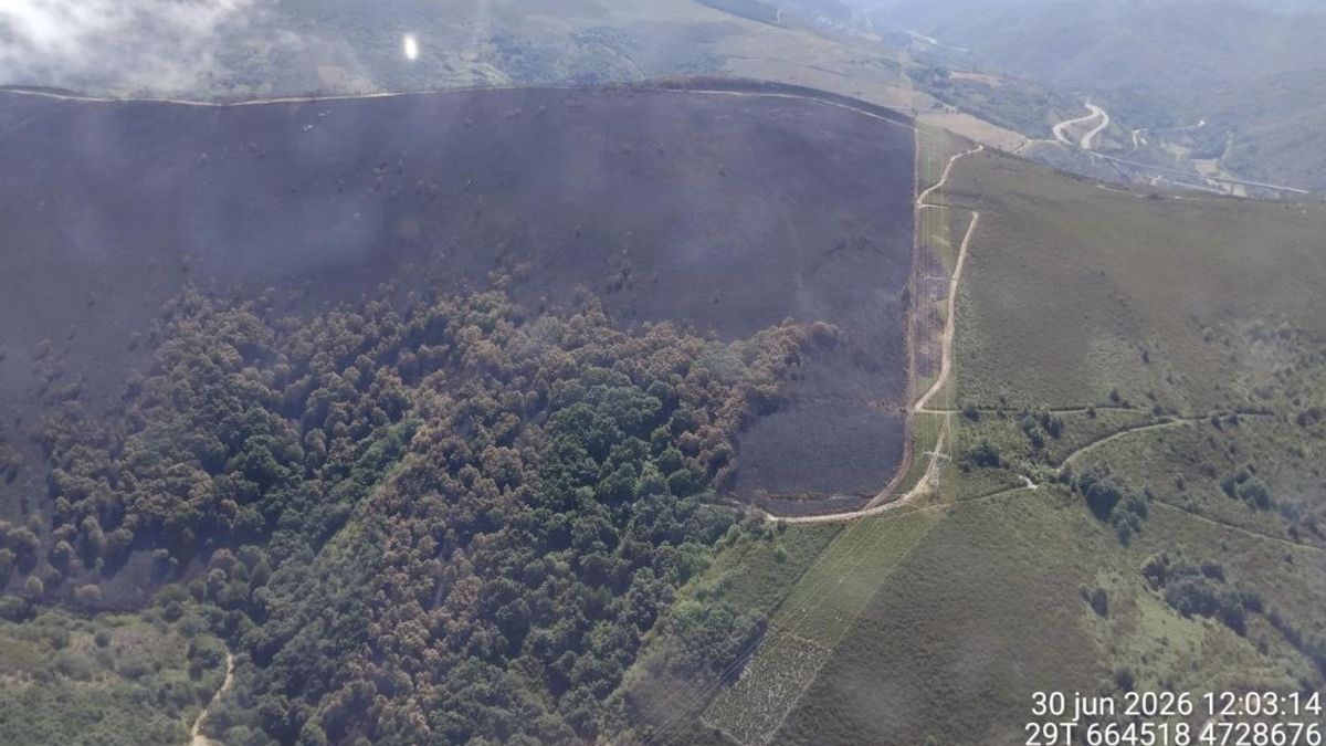 Incendio en Vega de Valcarce