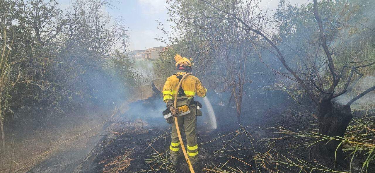 Extinguido el incendio de vegetación declarado en Cieza