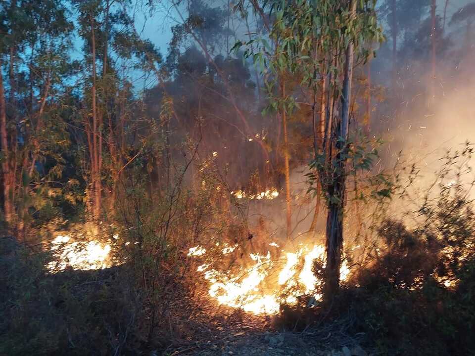 Logran estabilizar el incendio de Almonaster, que permite el regreso de los vecinos de aldeas desalojadas