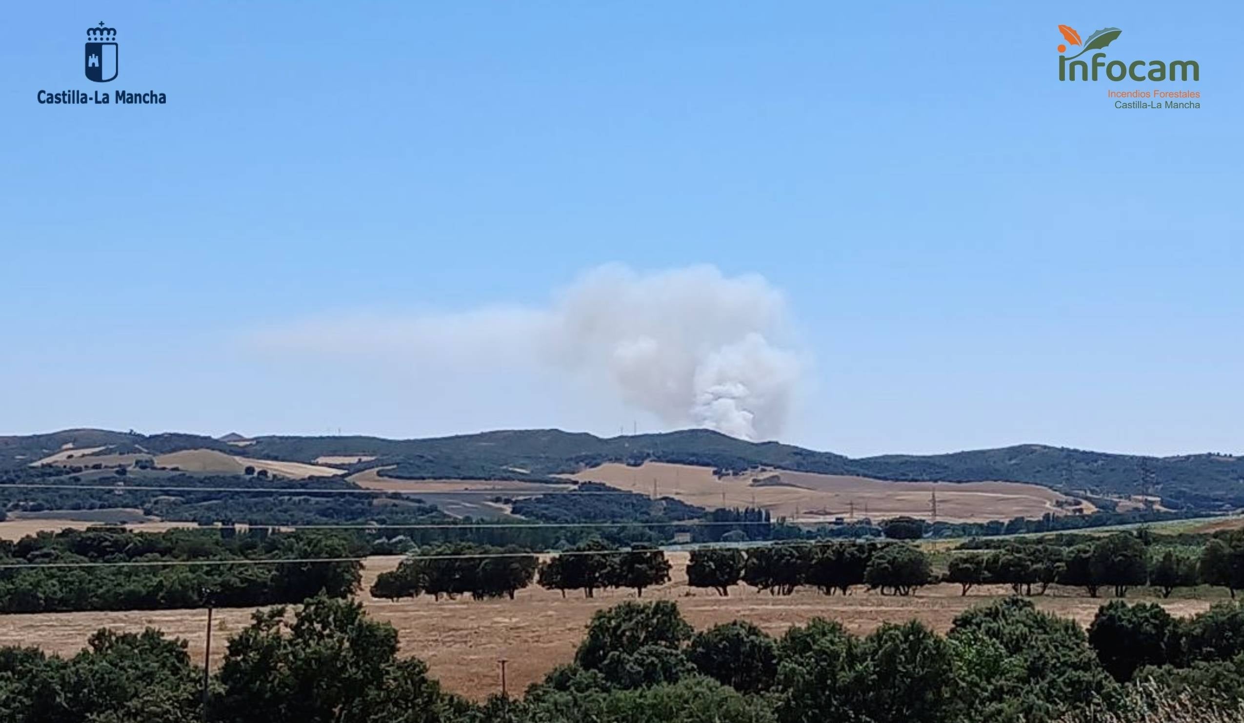 El incendio forestal en Guadalajara desciende a nivel operativo 0: reabierta la carretera GU-199