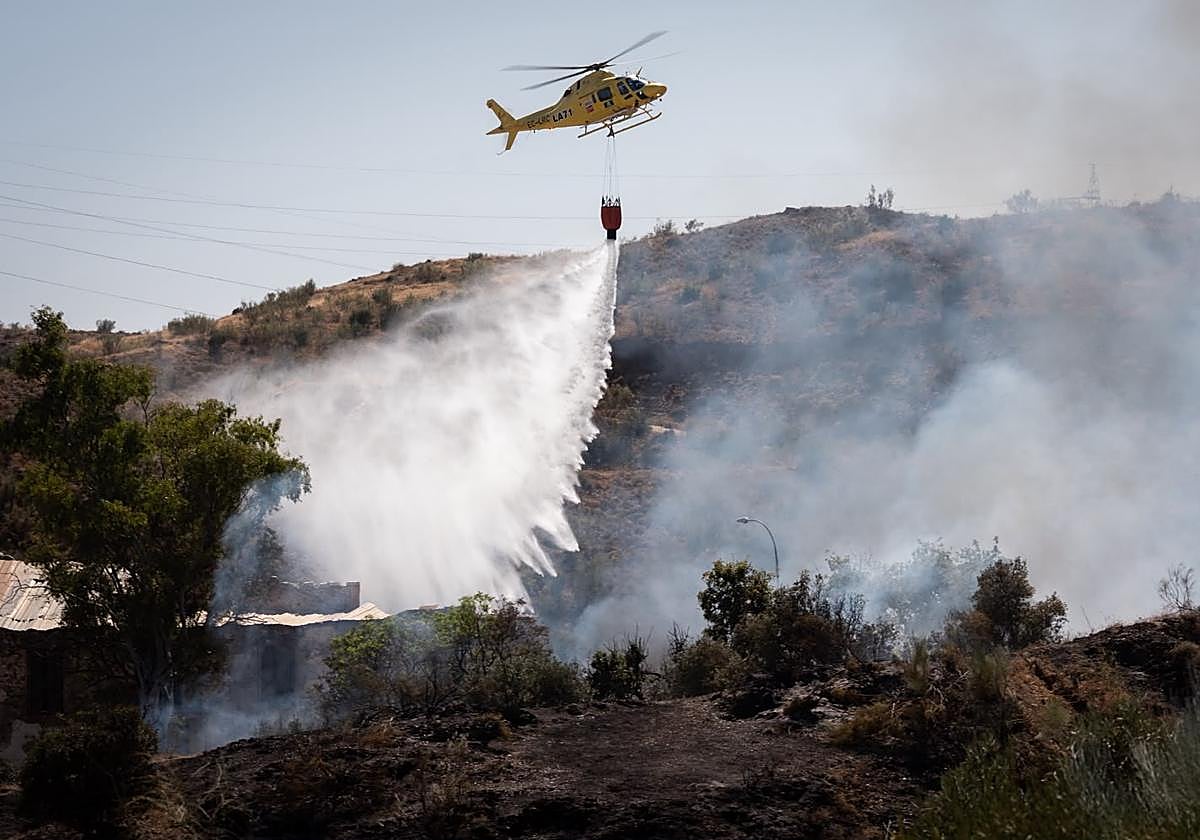 Emergencia en Málaga: Se Desata Incendio en la Zona Norte, Sobre la Autovía
