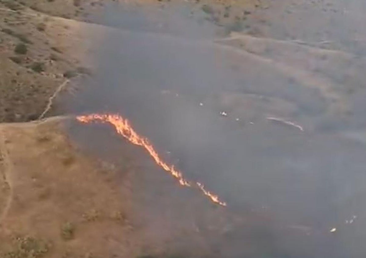 Declarado un incendio en la zona del Atabal, en Málaga capital