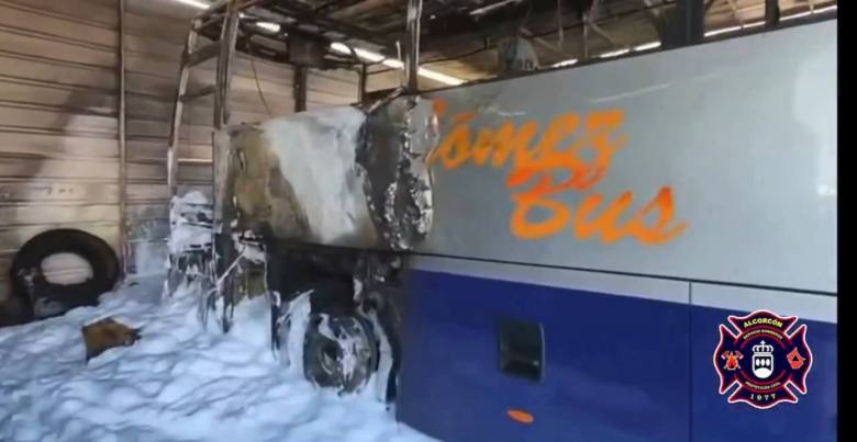incendio autobus alcorcón