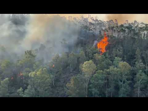 Nuevo incendio en la provincia de Huelva: luchan por tierra y aire en Almonaster la Real. MeteoAlmon