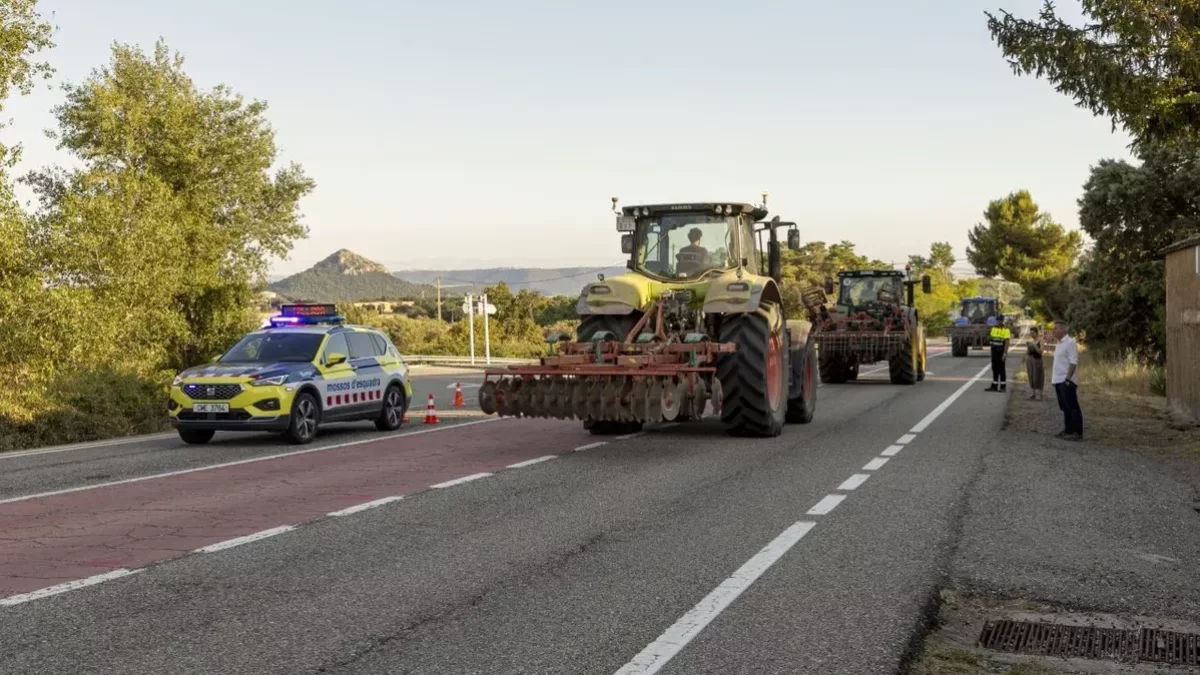Incendio forestal en Comiols, Artesa de Segre: Bomberos trabajan para contener el fuego