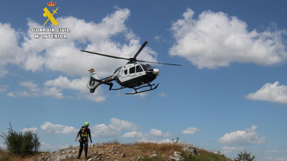 Imagen de un rescate con helicóptero de la Guardia Civil en León, archivo.