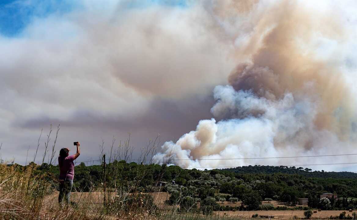 El incendio declarado en Girona preocupa