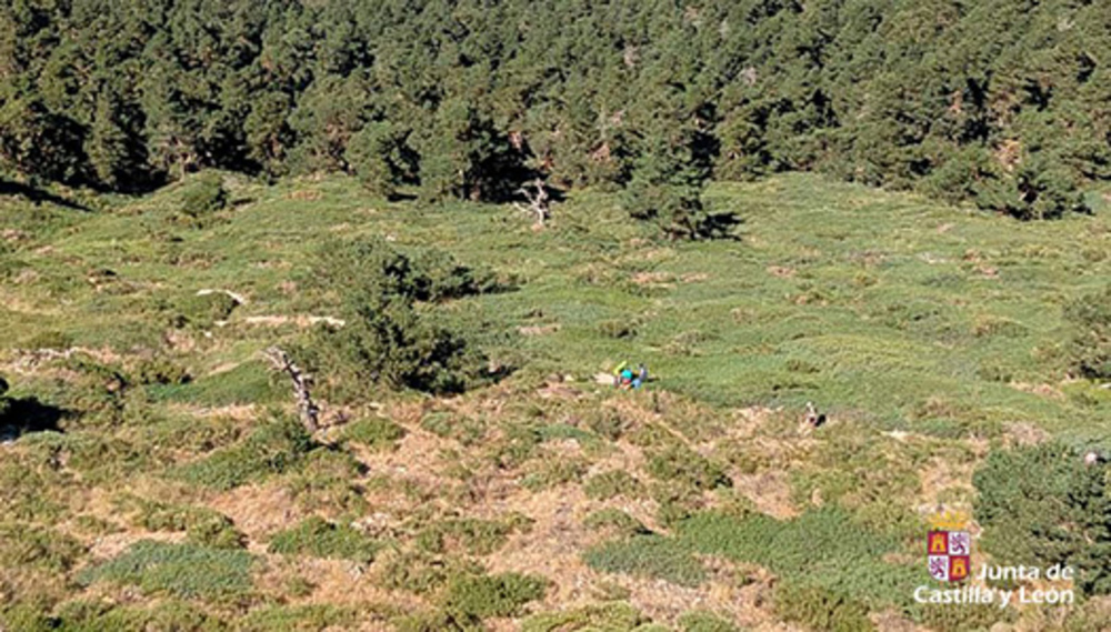 Rescatan a una mujer en helicóptero en la Sierra de Guadarrama