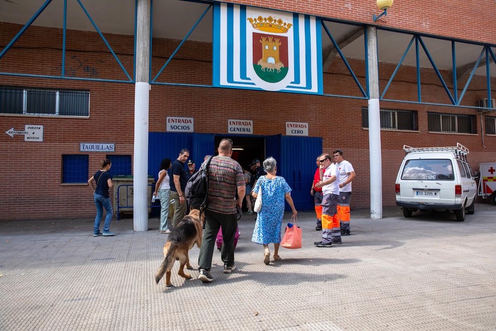 Talavera de la Reina acoge a los primeros evacuados de los incendios en Ávila, Madrid y Toledo