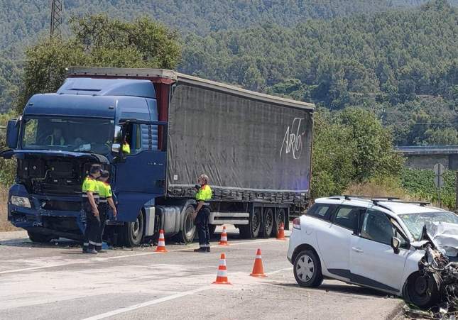 Accident BV 2244 a Sant Sadurní d’Anoia