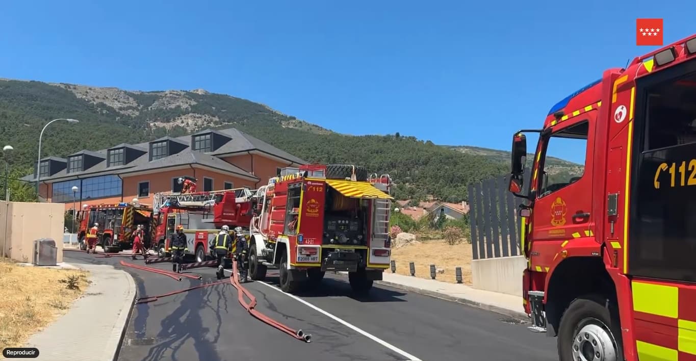 Un hombre de 33 años resulta gravemente herido en un incendio en San Lorenzo de El Escorial