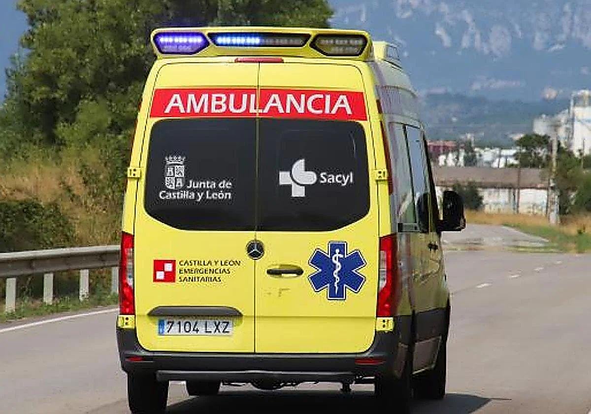 Cuatro heridos, dos de ellos menores, en el accidente entre un camión y un turismo en Burgos