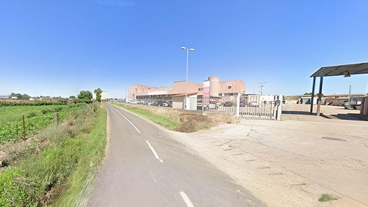 Punto de la carretera LE-6426 de Astorga, muy cerca del Matadero de la ciudad.