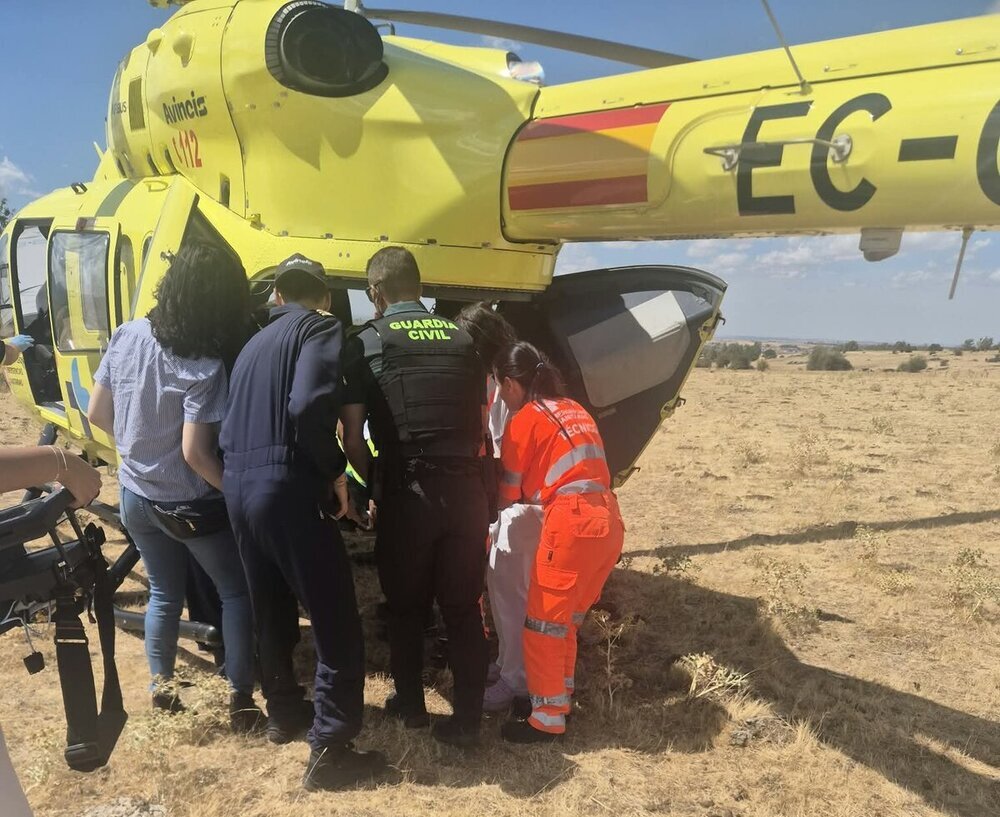 Evacuado un menor en helicóptero tras caerse de un caballo