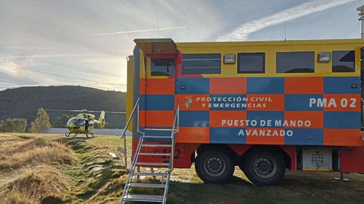 Puesto de Mando Avanzado de Protección Civil, imagen de archivo.