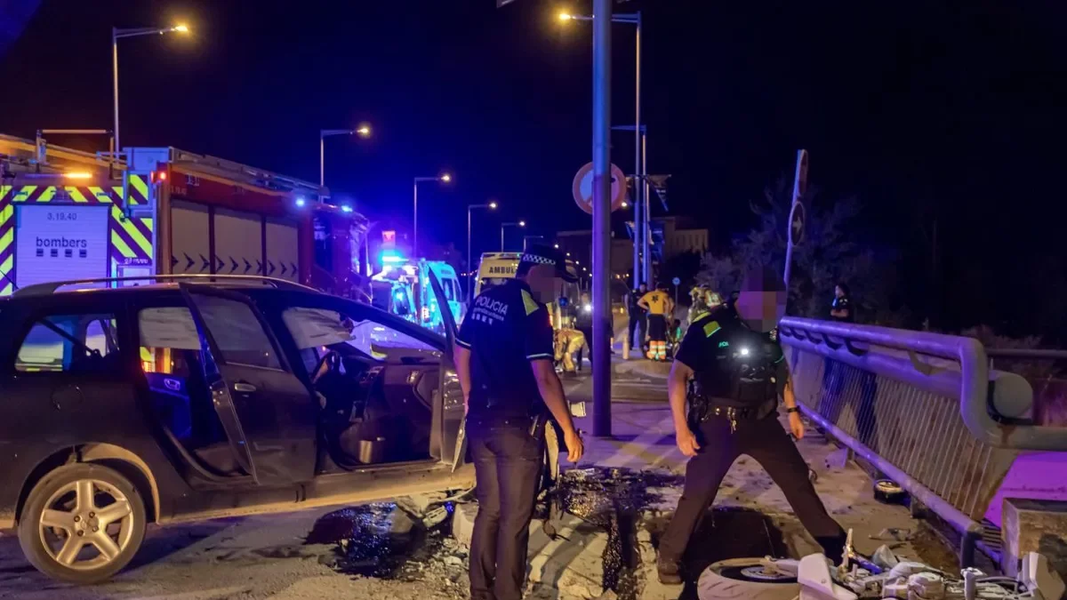 Arrestan a conductora tras fatal accidente de motorista en el puente de Pardinyes