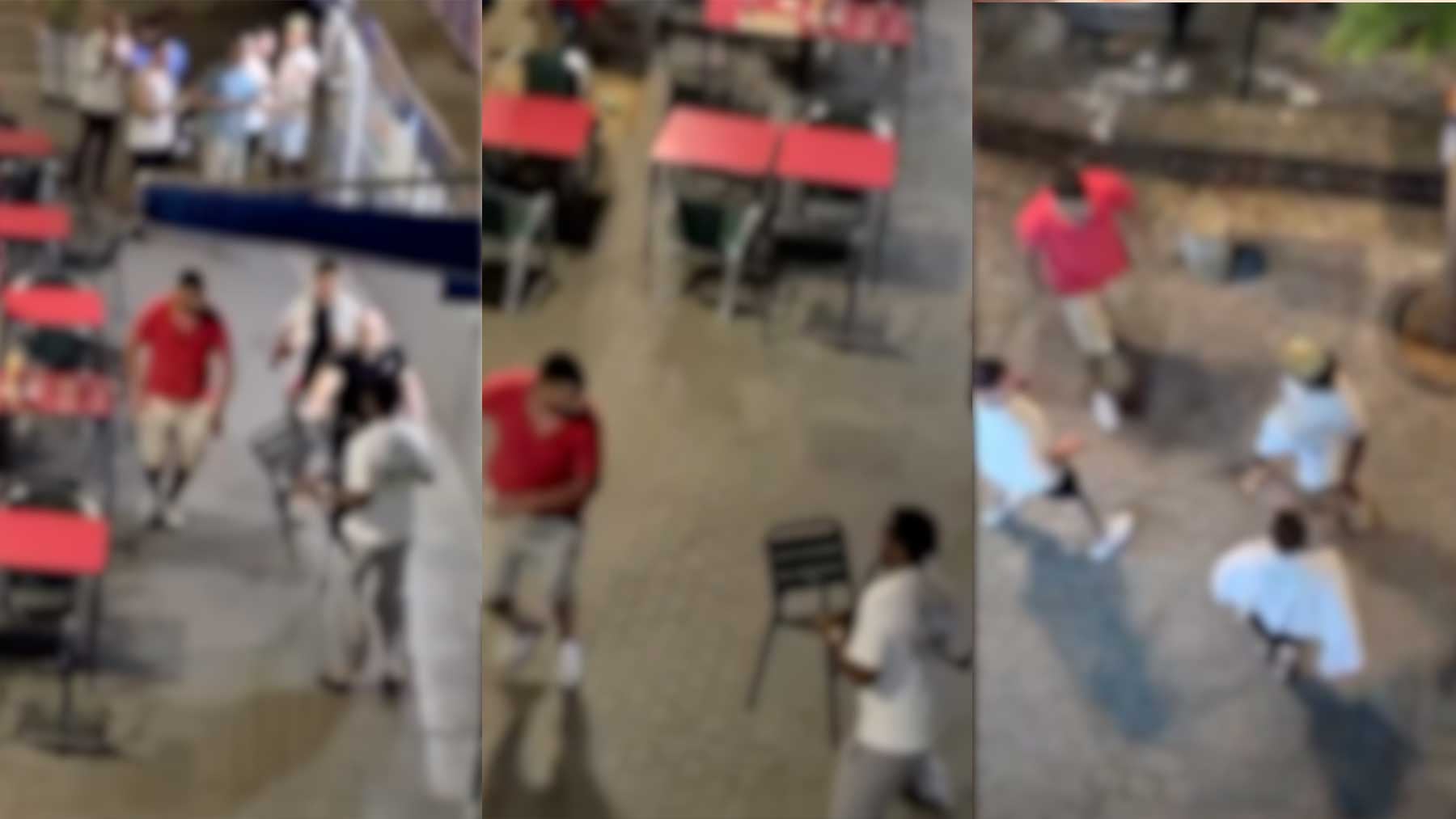 Conflictiva madrugada en Plaza de las Columnas: enfrentamiento violento entre grupos étnicos genera caos y alarma en Palma