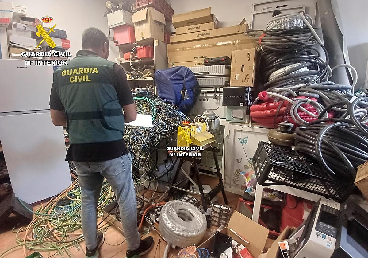 Operación Intelsat: la Guardia Civil destapa un alijo de 2,1 toneladas de cobre robado y 71.443 euros en daños en Gran Canaria