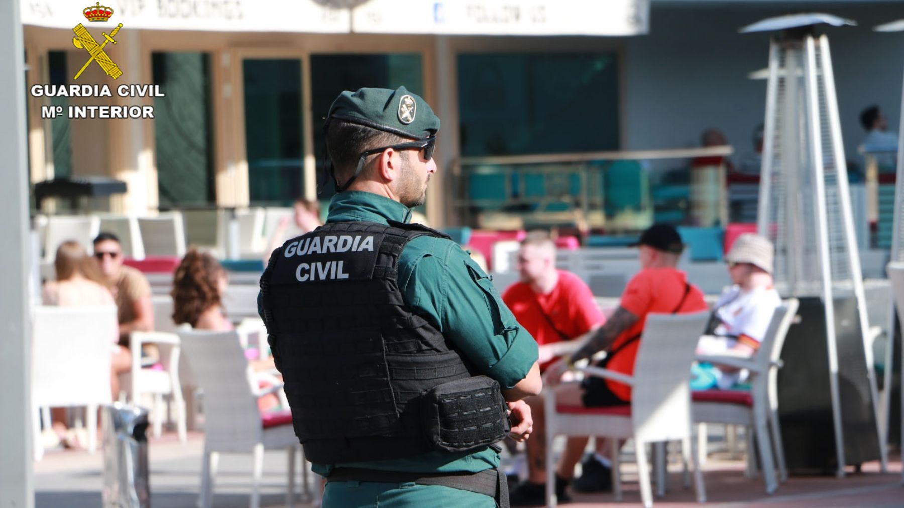 hotel Magaluf guardia civil muerde