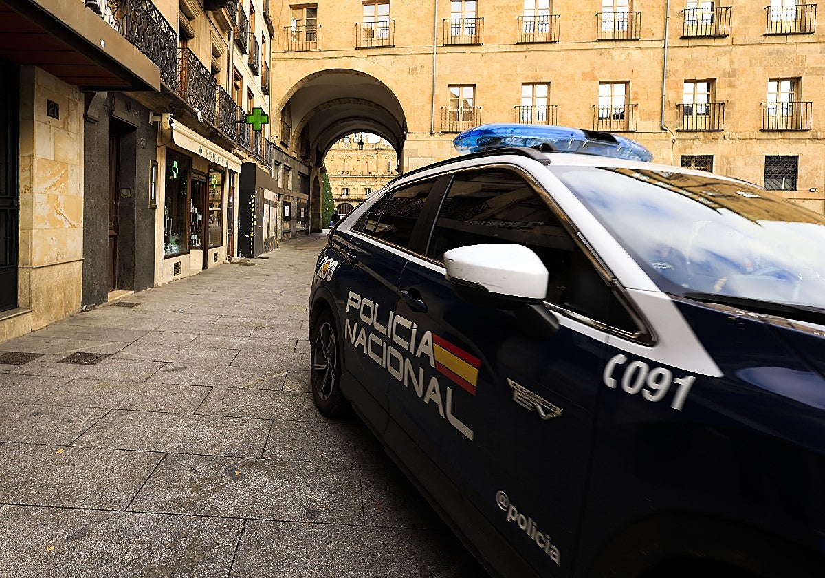 Detenido en Salamanca tras robar una furgoneta de reparto e intentar huir por el centro