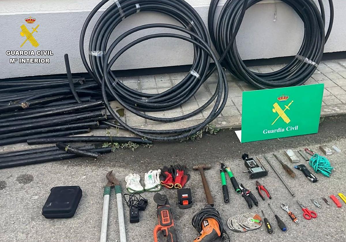 Sorprenden a un hombre robando cobre, con droga y una pistola táser en un pueblo de Burgos