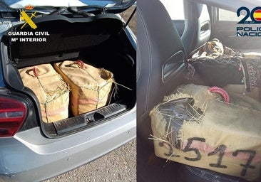Golpe al narcotráfico nacional: interceptan en Salamanca un gran alijo de cocaína con destino al norte de España