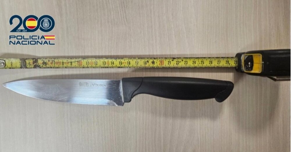Detenida por amenazar a su compañero de piso con un cuchillo