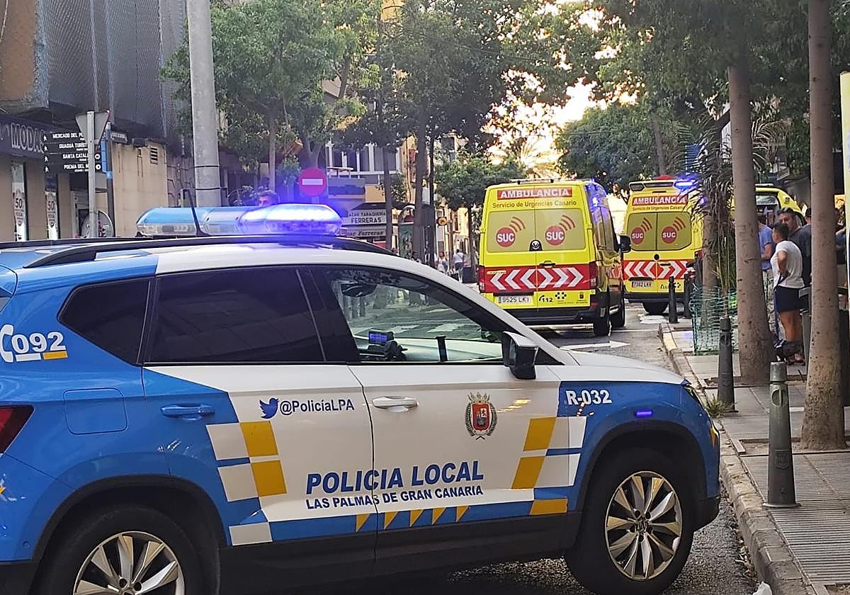 Dos detenidos por un altercado con arma blanca en la calle Luján Pérez de Las Palmas de Gran Canaria