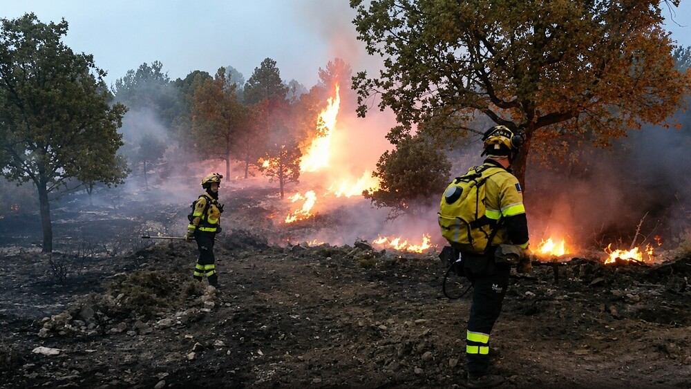 Levantan el confinamiento decretado en El Pozuelo por el fuego