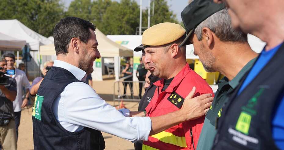 Buenas noticias: Moreno anuncia que el incendio de Niebla queda estabilizado y los 417 desalojados pueden regresar a sus hogares