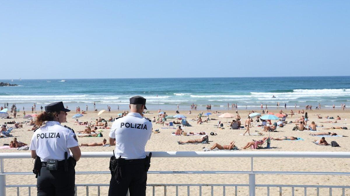 La playa de La Zurriola. / Iker Azurmendi
