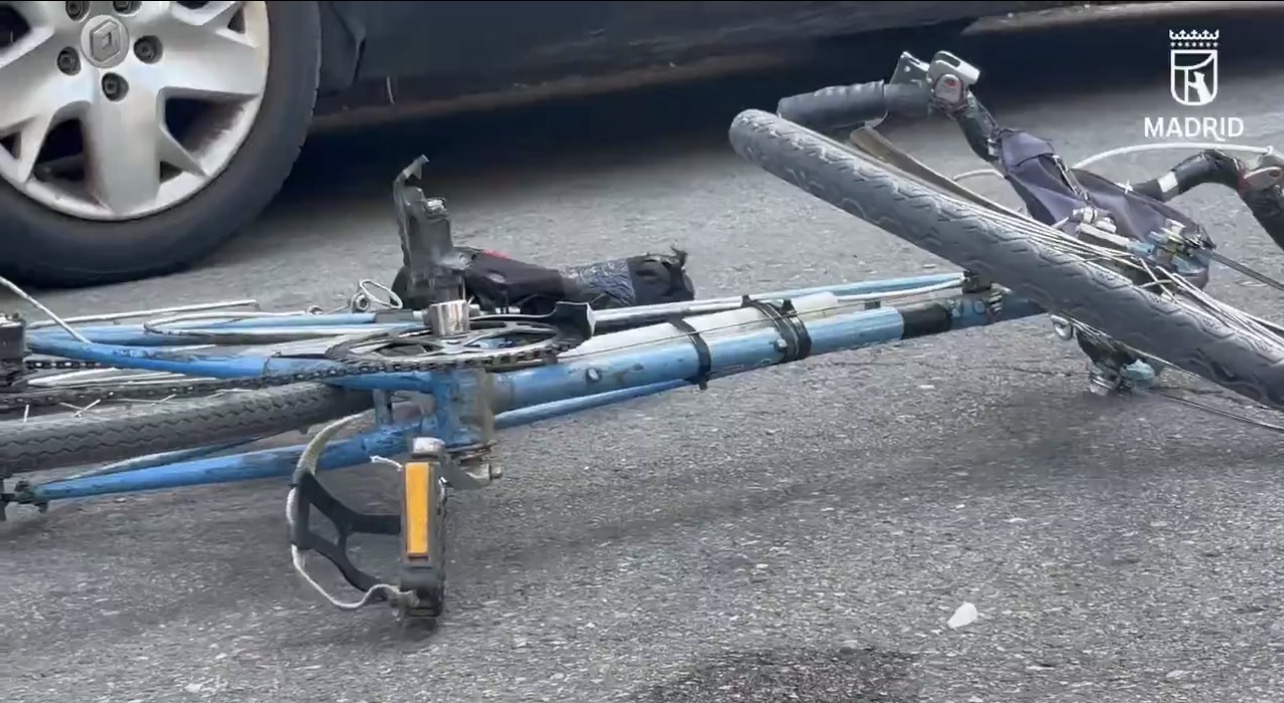 Atropello Villaverde: herido grave un ciclista de 80 años
