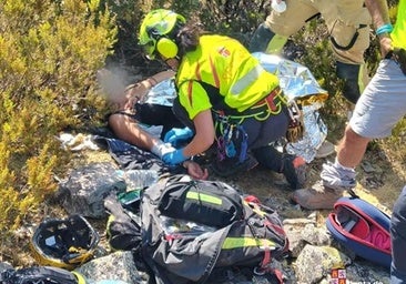 Rescatan en helicóptero a una senderista tras sufrir un golpe de calor en la provincia de Burgos
