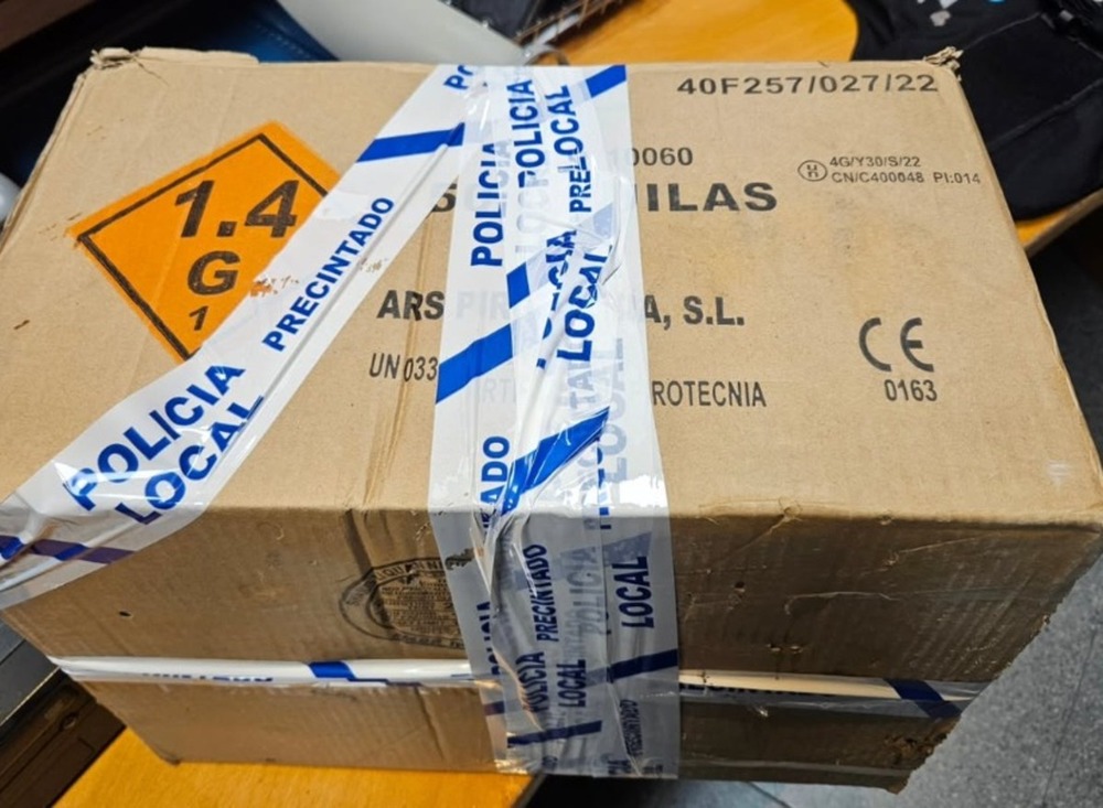 Intervienen pirotecnia ante una posible venta a menores