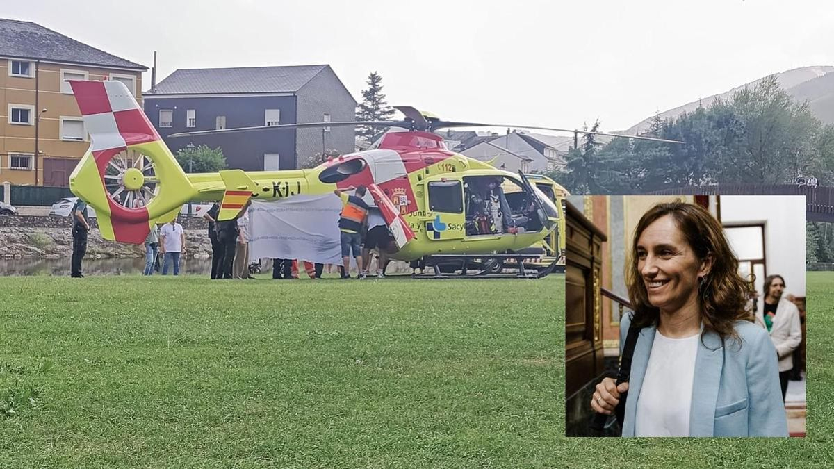 La ministra Mónica García intervino en la reanimación de un hombre ahogado en una piscina fluvial de El Bierzo.