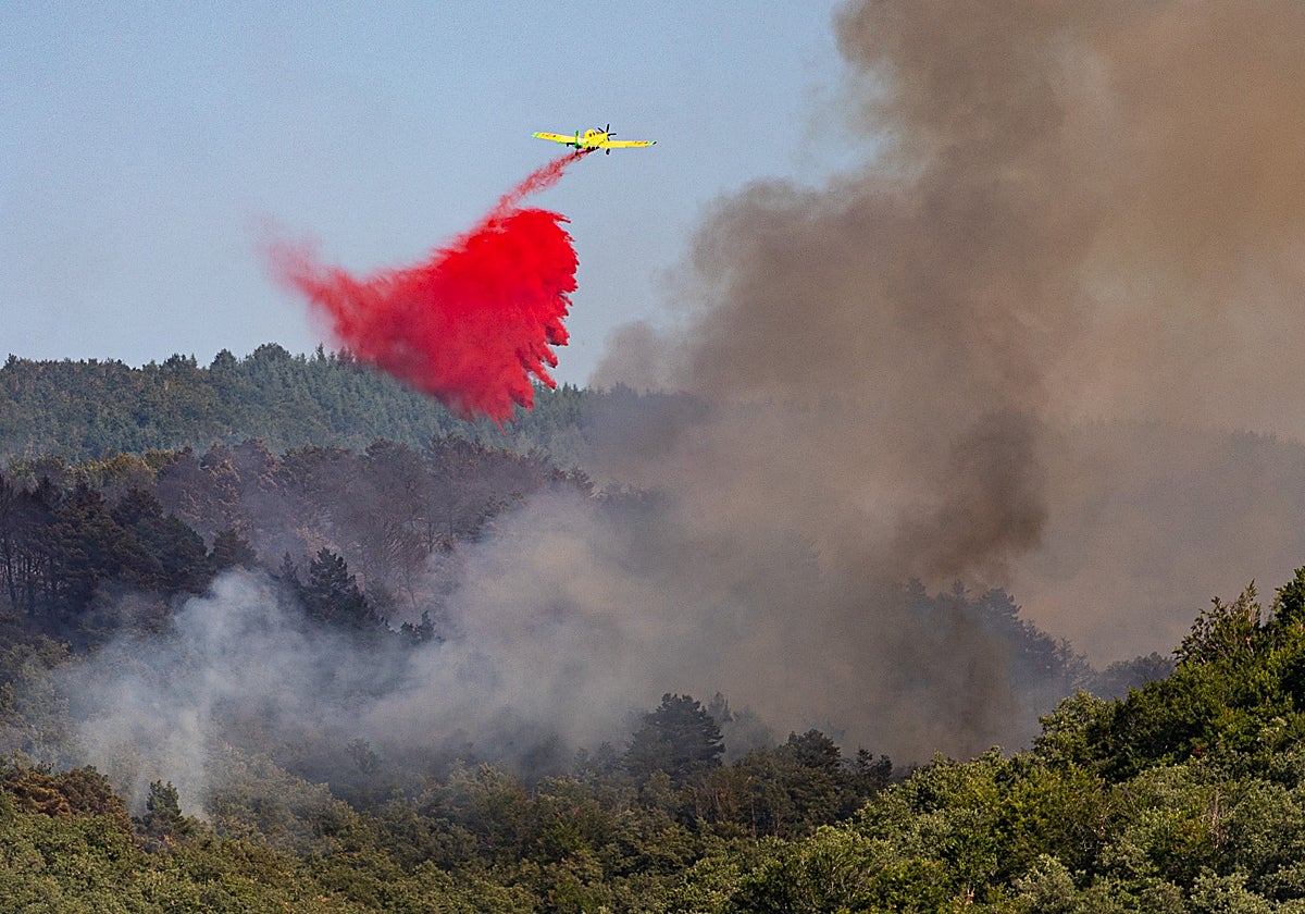 El tercer fuego de este verano en la Sierra de la Demanda quema más de 11 hectáreas