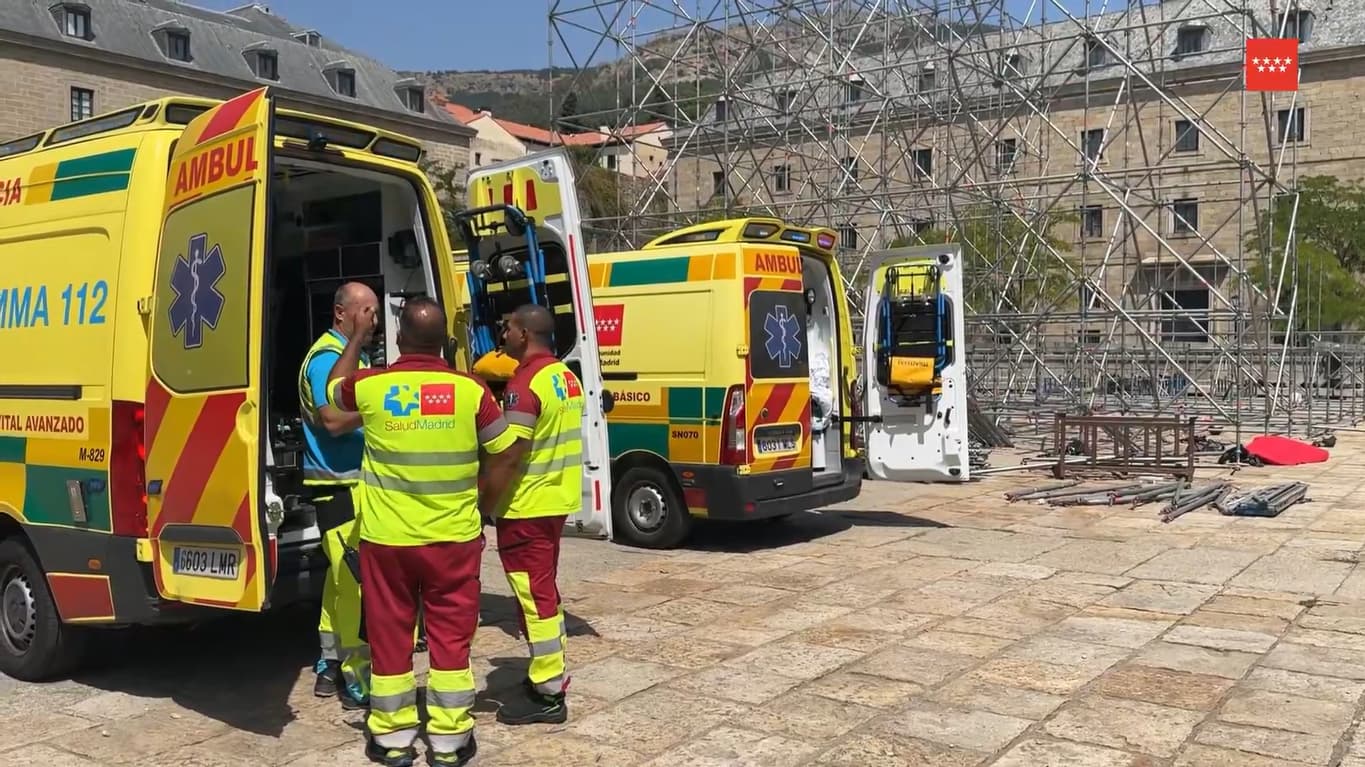 Grave accidente laboral junto al Monasterio de El Escorial