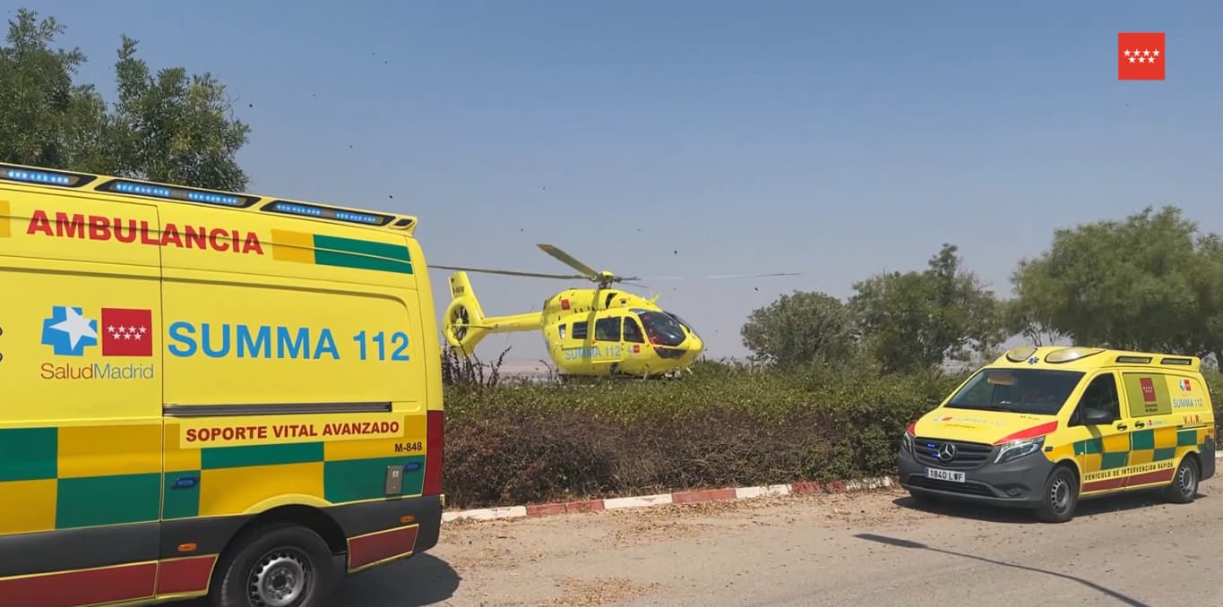 En estado crítico al caer desde un tejado en Santos de la Humosa