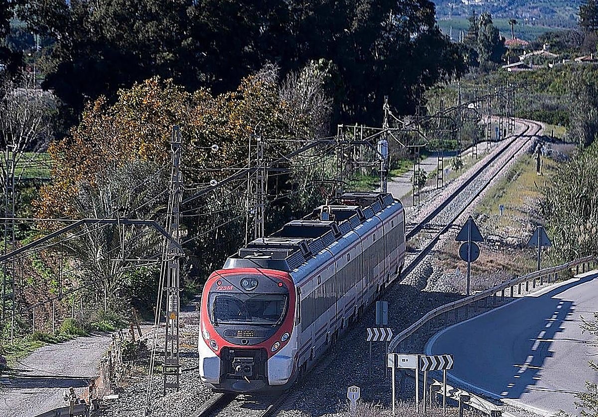 Fallece un hombre tras ser arrollado por un tren de Cercanías en Málaga