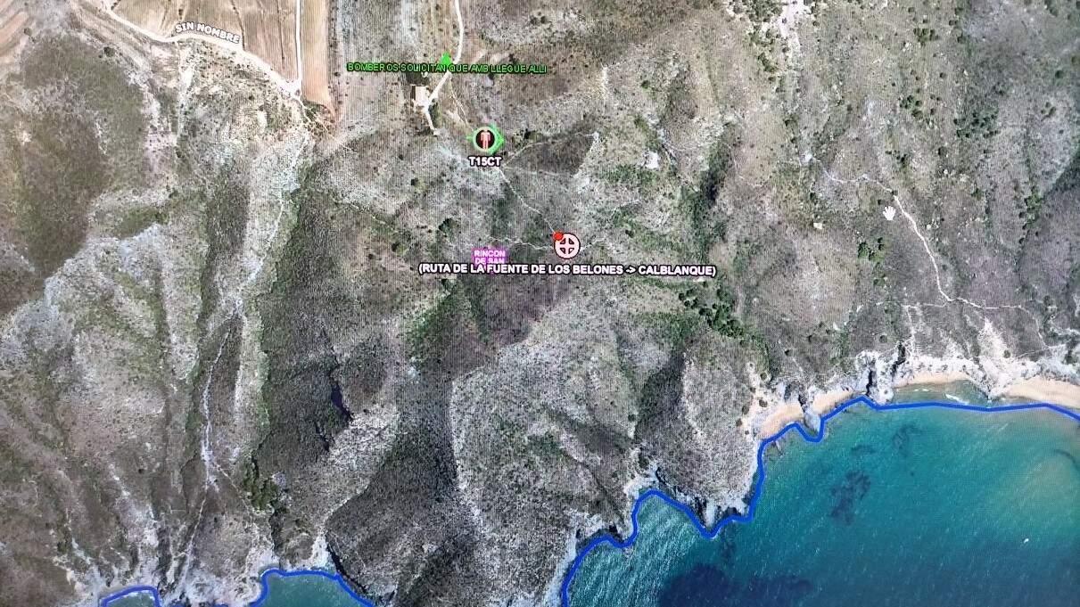 Evacúan a una senderista tras sufrir una indisposición durante una ruta entre Los Belones y Calblanque