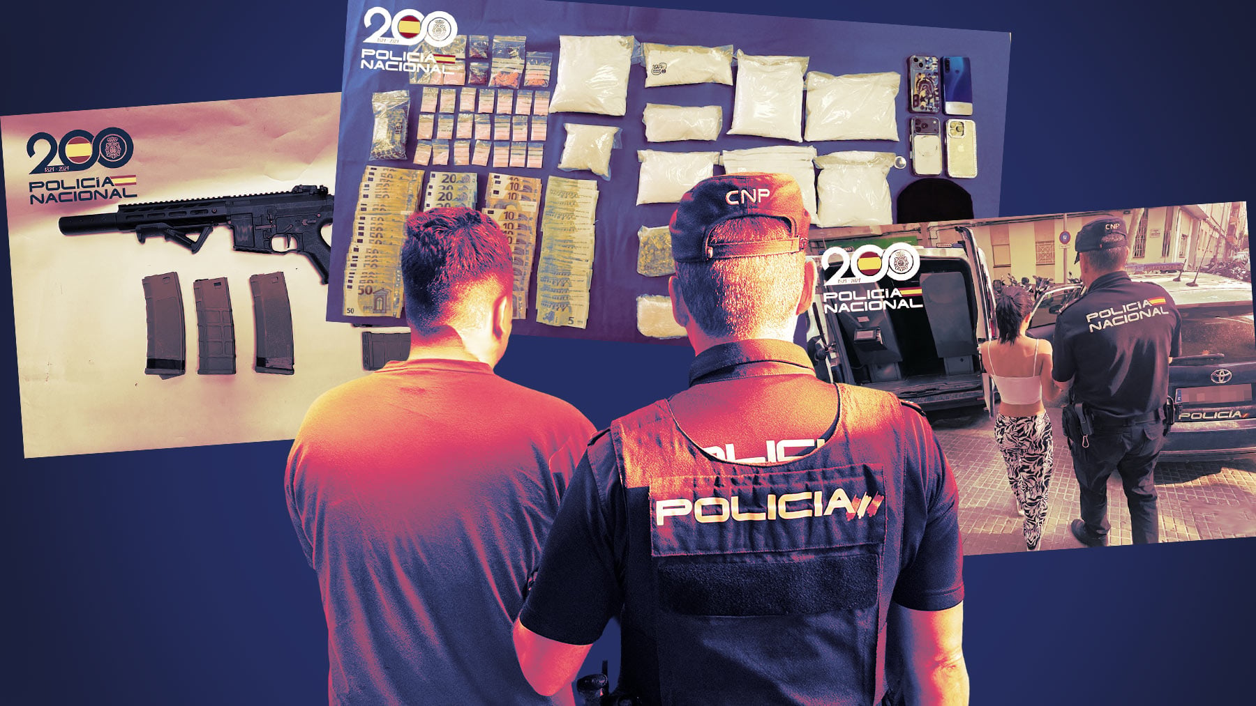 Violento asalto en Palma: comando extranjero roba droga tras brutal golpe a vigilante