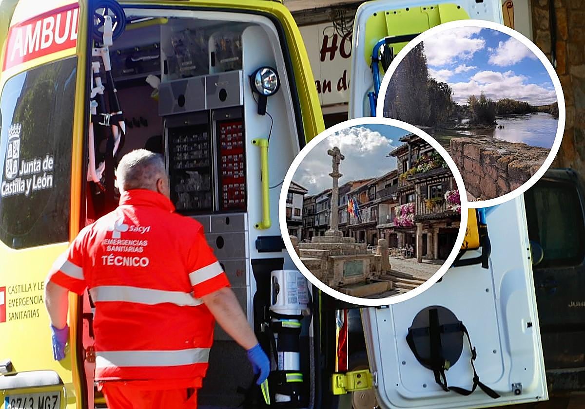 Dos heridos en dos accidentes en la provincia de Salamanca: uno laboral y otro de tráfico