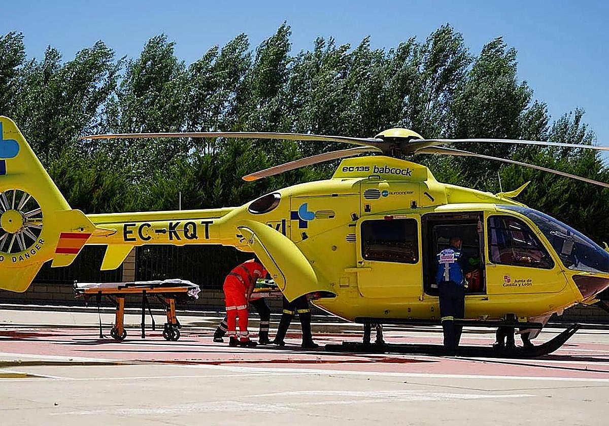 Herido el piloto de un parapente en un accidente al norte de Burgos