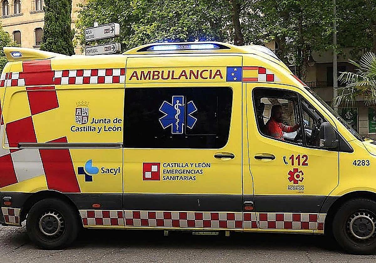 Accidente entre un ciclista y un turismo en Burgos deja a un hombre herido